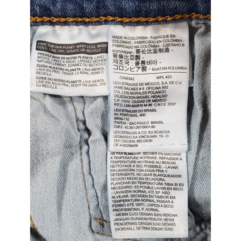 Levis 505 Regular Fit Jeans Mens 34x30 Blue Denim Straight‎ Leg Classic 5-Pocket